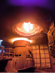 HTEC-video LF furnace structure used in steel refining process in steel plant