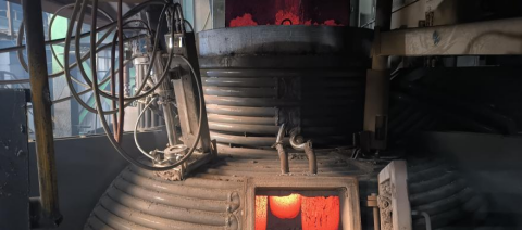 On-site installation of infrared temperature monitoring system on LF furnace in steel plant