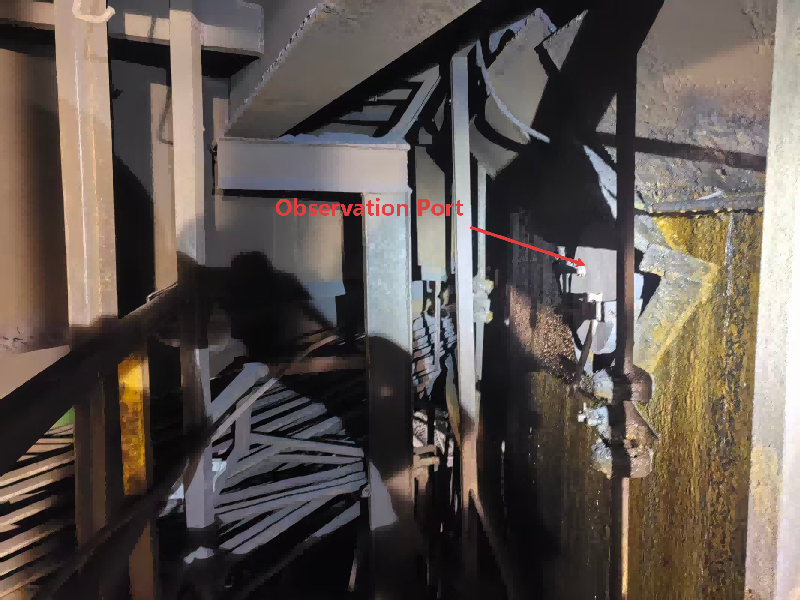 No.1 Observation Port of Area A Submerged Arc Furnace